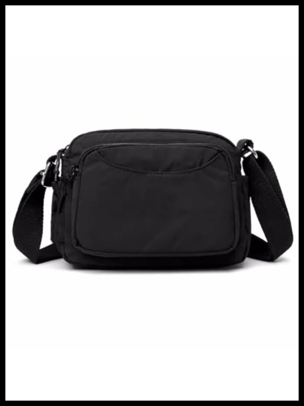 Nylon Crossbody Bag Adjustable Multi-Pocket Mini Shoulder Purse